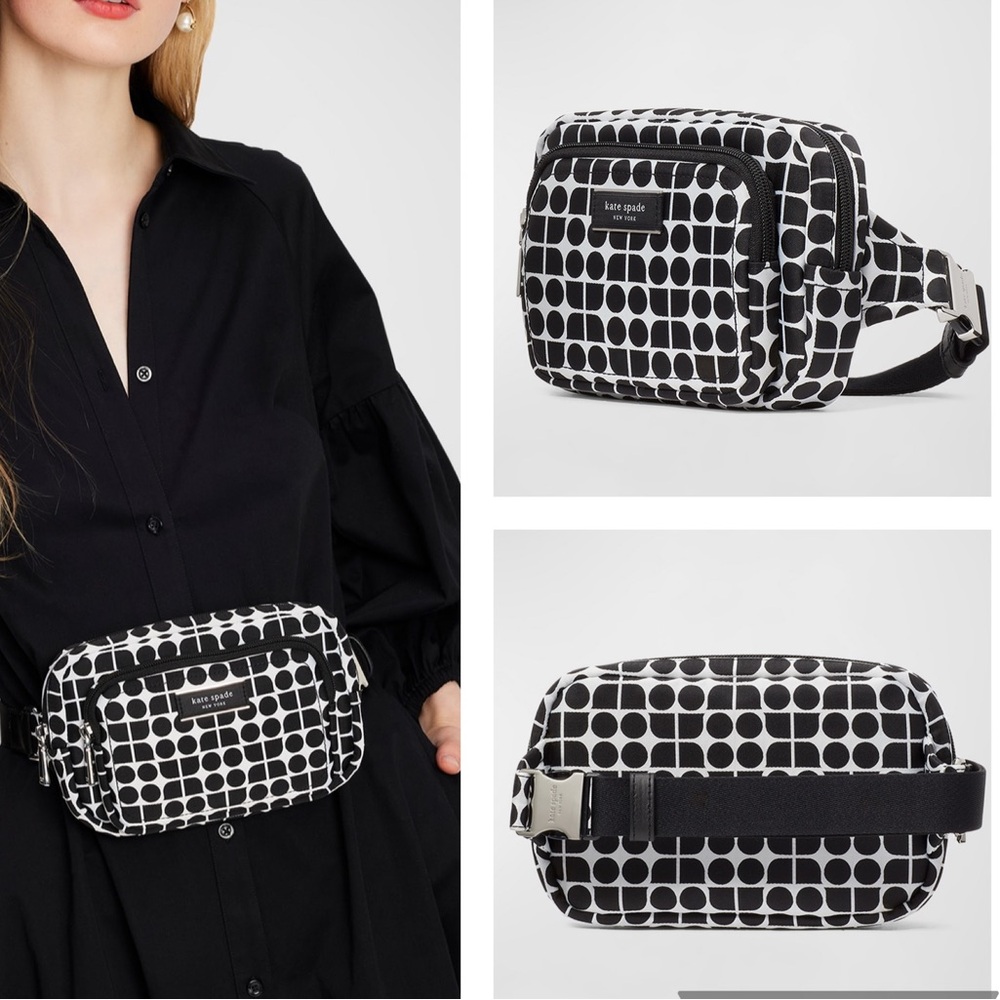 kate spade NWT! $228 MSRP Noel Jacquard Printed Belt Bag